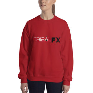 Red w/ White & Black Logo Women's Sweatshirt