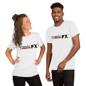 White w/ Black & Red Short-Sleeve Unisex T-Shirt