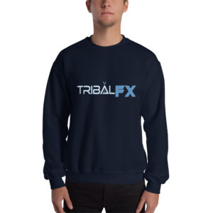 Navy w/ White & Sky Blue Logo Sweatshirt